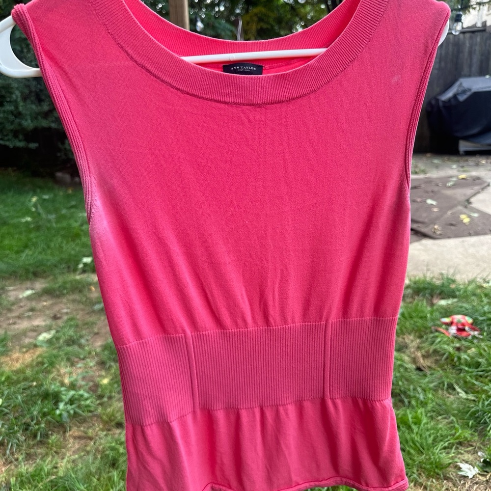 Pink Sleeveless Top